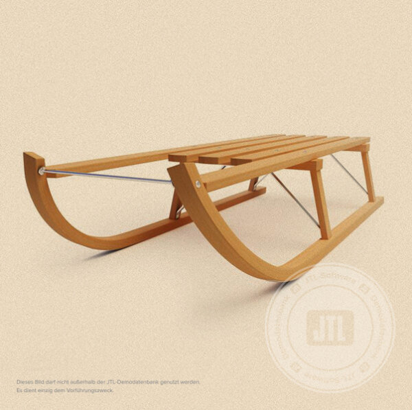 Wooden sled